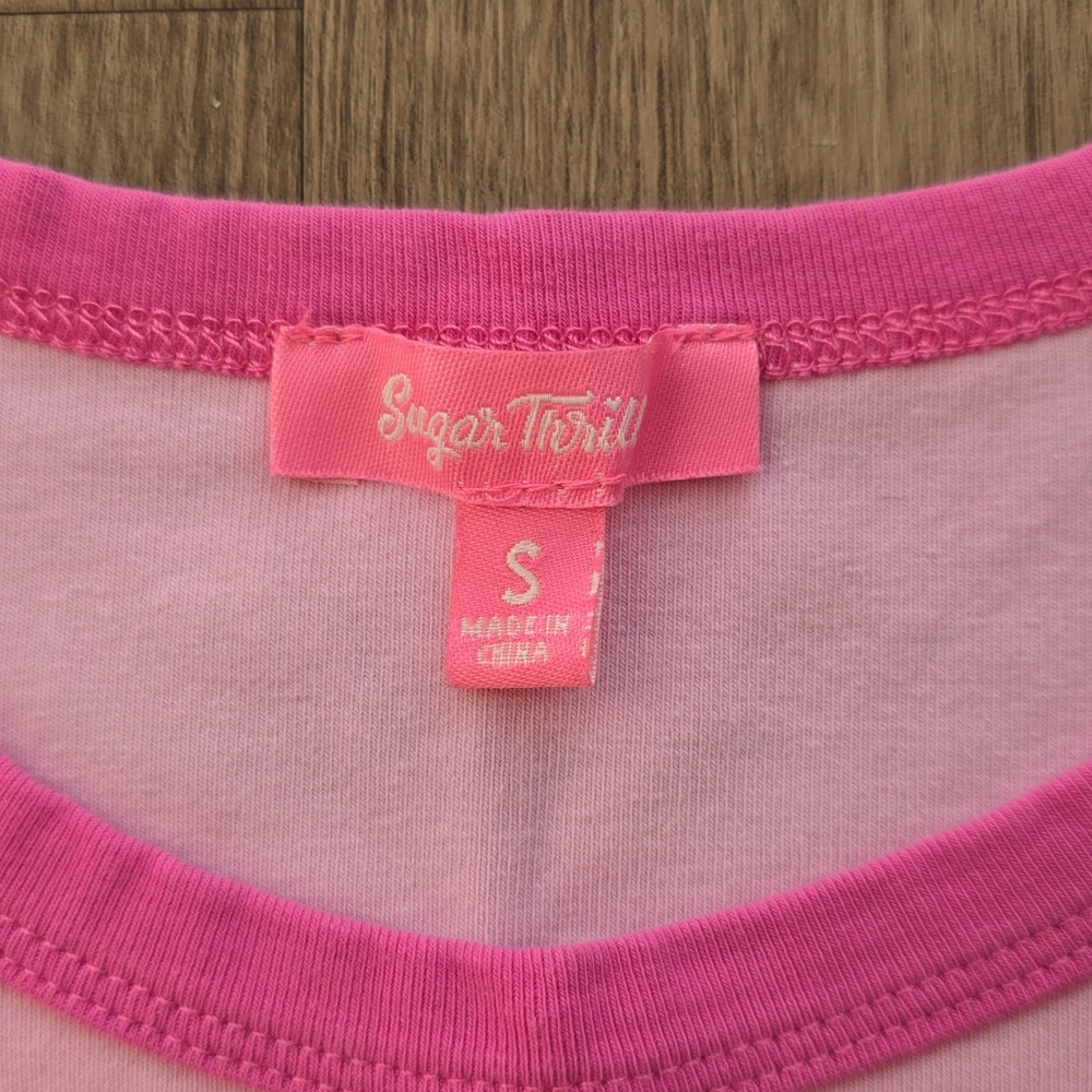 Sugar Thrillz Nobody's Baby Be Specific Cropped Printed Ringer Tee Dolls Kill - Picture 6 of 10